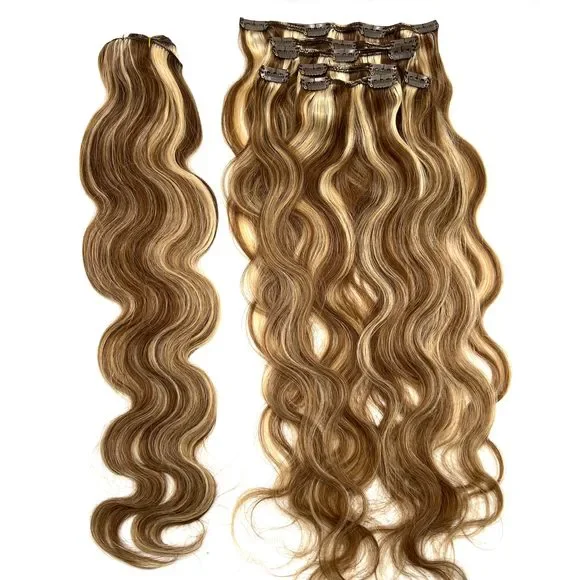 VIP Clip hair Extensions/ Body Wave 24'' - ClipeX System